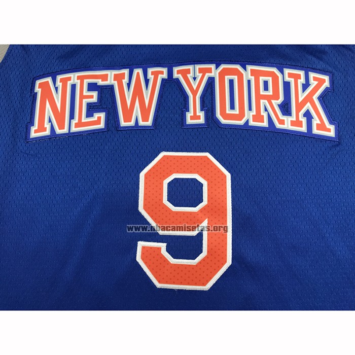 Camiseta New York Knicks RJ Barrett NO 9 Icon 2020-21 Azul